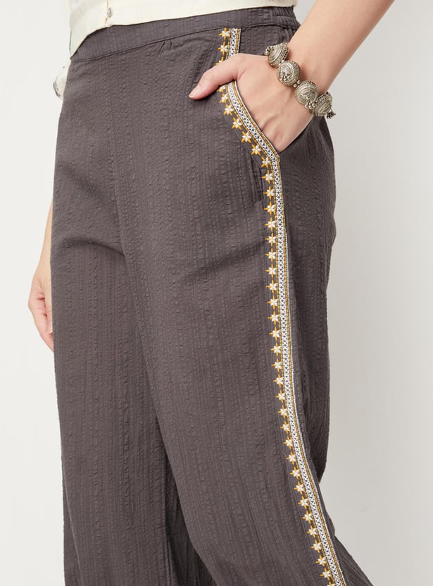 Women Embroidered Ethnic Joggers