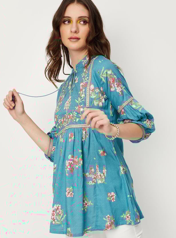Women Printed Melon Sleeve Tunic