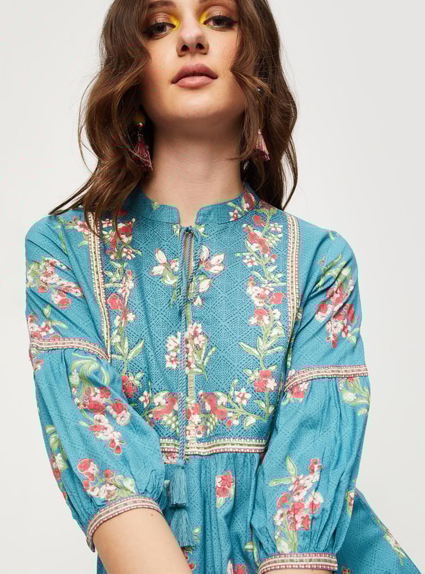 Women Printed Melon Sleeve Tunic