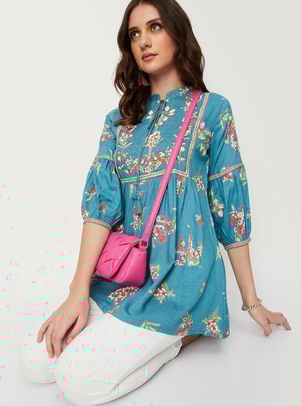 Women Printed Melon Sleeve Tunic