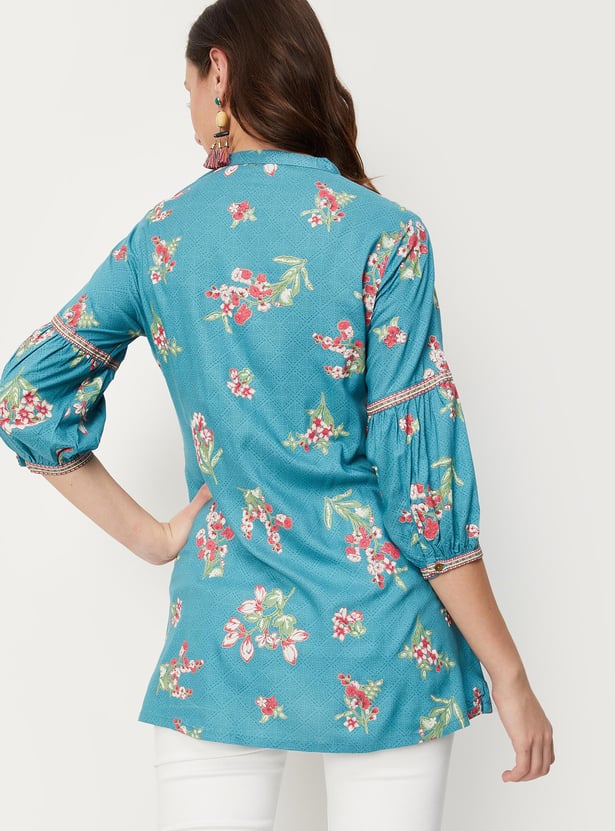 Women Printed Melon Sleeve Tunic