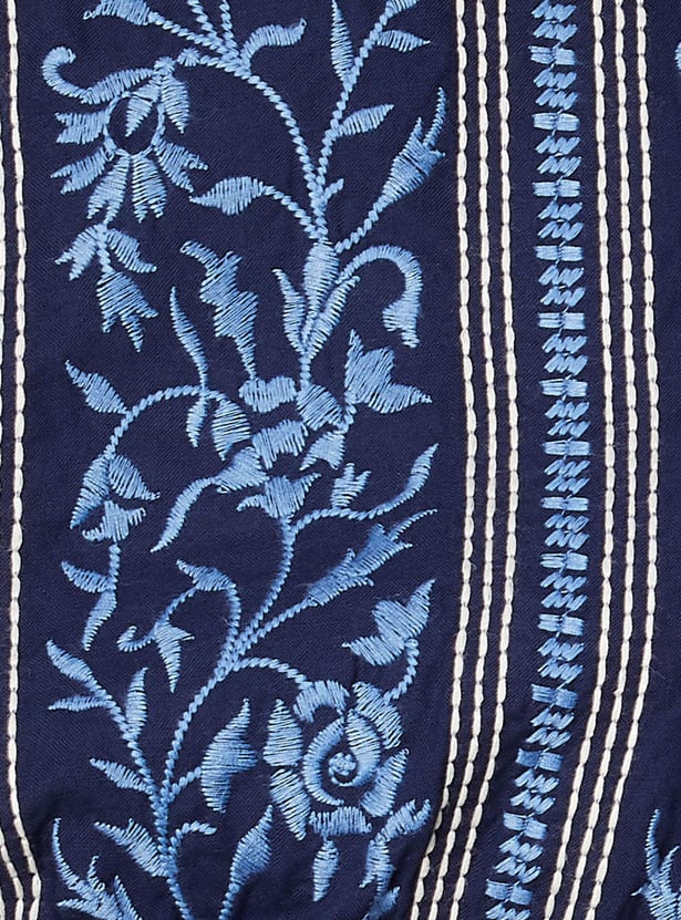 Women Embroidered Midi Dress