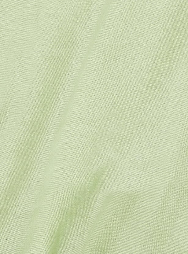 Women Embroidered Flutter Sleeve Dress