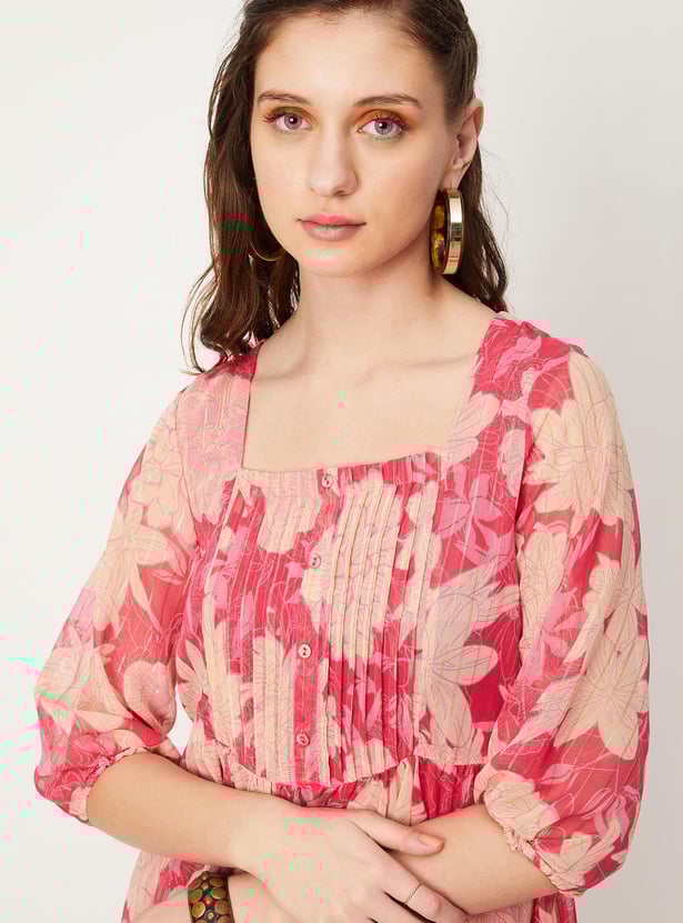Women Floral Printed Maxi Dress