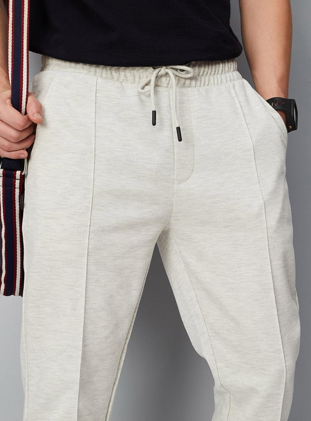 Men Solid Skinny Fit Athleisure Track Pants