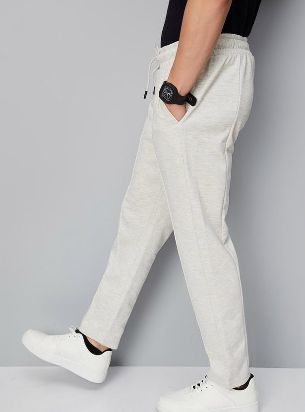 Men Solid Skinny Fit Athleisure Track Pants