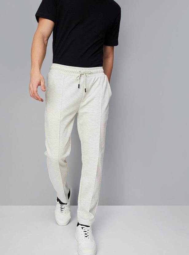 Men Solid Skinny Fit Athleisure Track Pants