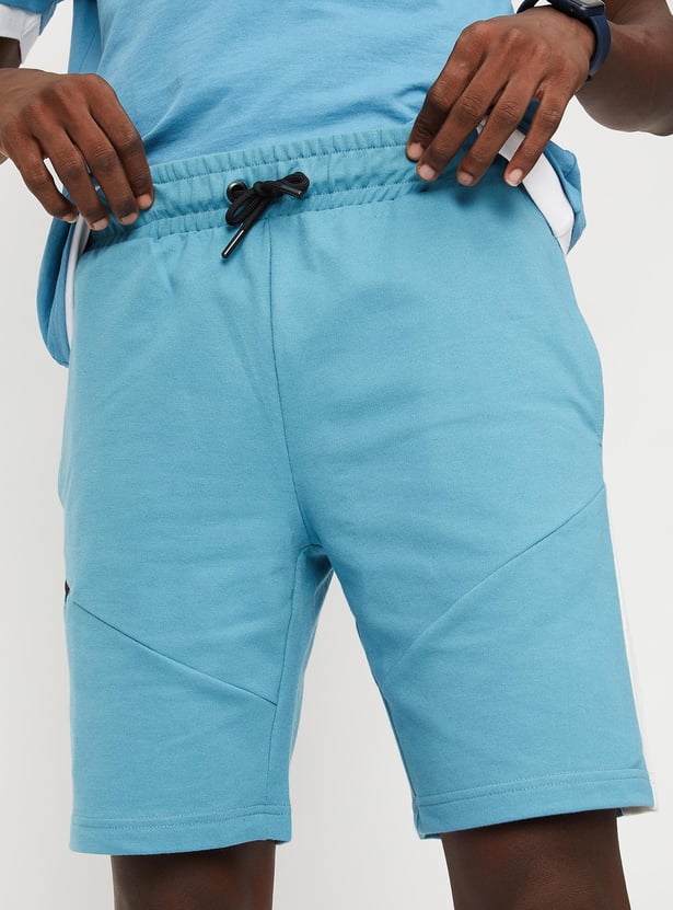 Men Panelled Athleisure Shorts