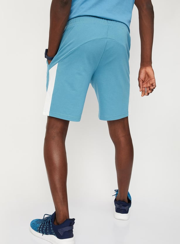 Men Panelled Athleisure Shorts