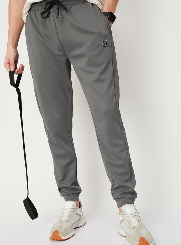 Men Solid Elasticated Slim Fit Active Joggers
