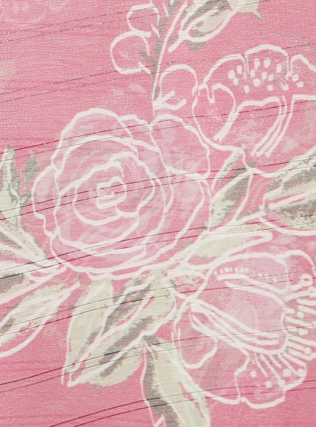 Women Voile Printed Square Scarf
