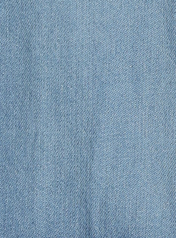 Boys Washed Double Pocket Denim Shirt