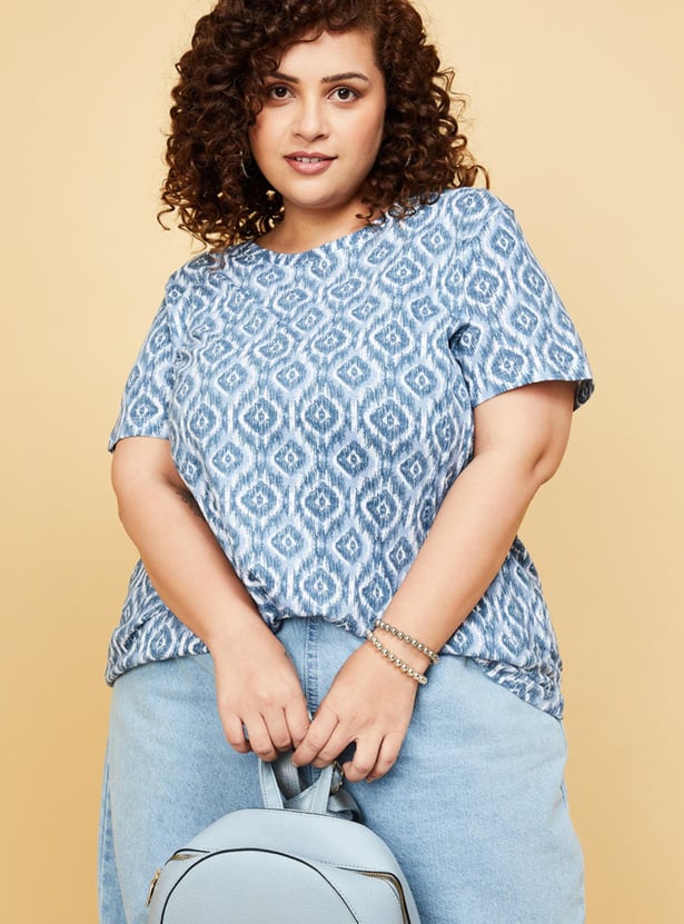 Women Round Neck Graphic T-shirt