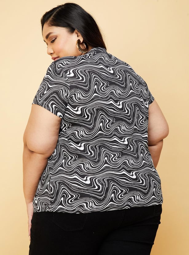 Women Printed Round Neck T-shirt