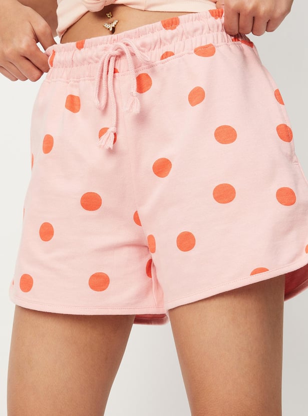 Girls Printed Knit Shorts