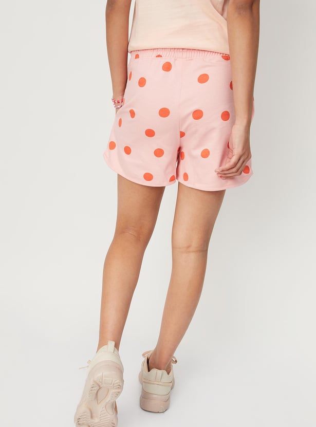 Girls Printed Knit Shorts
