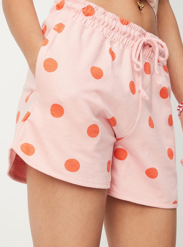 Girls Printed Knit Shorts