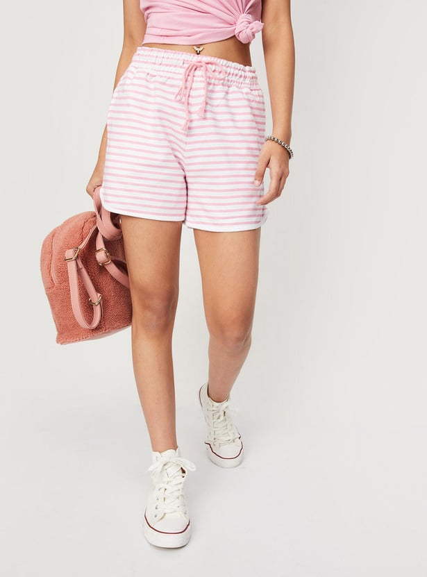 Girls Printed Knit Shorts