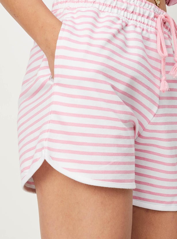 Girls Printed Knit Shorts