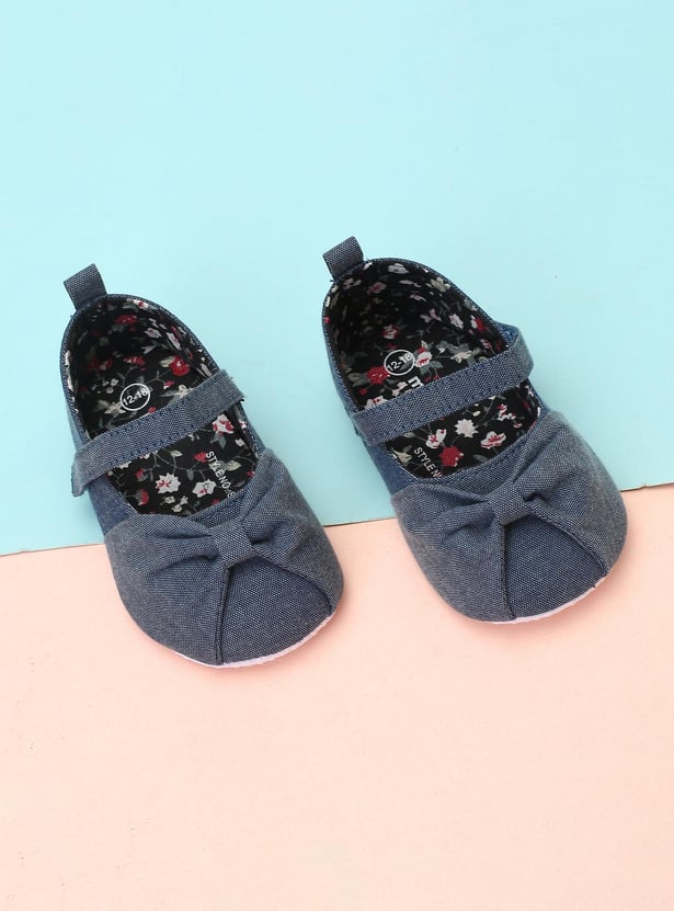 Girls Bow-Detailed Mary Jane Booties