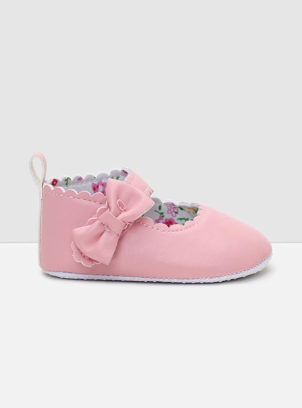 Girls Bow-Detailed Mary Jane Booties