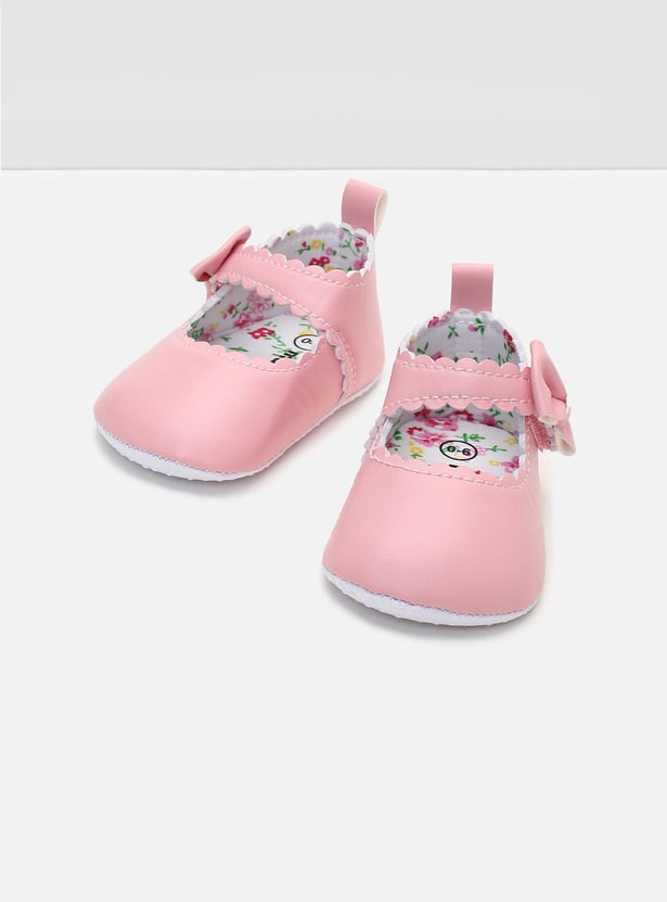 Girls Bow-Detailed Mary Jane Booties