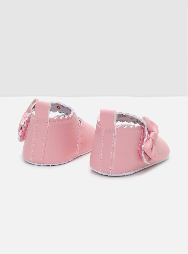 Girls Bow-Detailed Mary Jane Booties