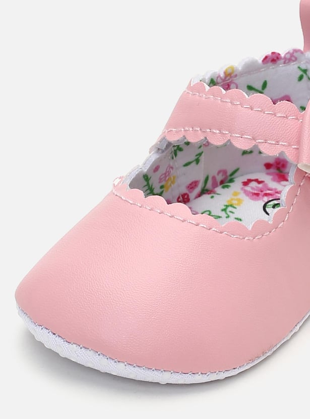 Girls Bow-Detailed Mary Jane Booties