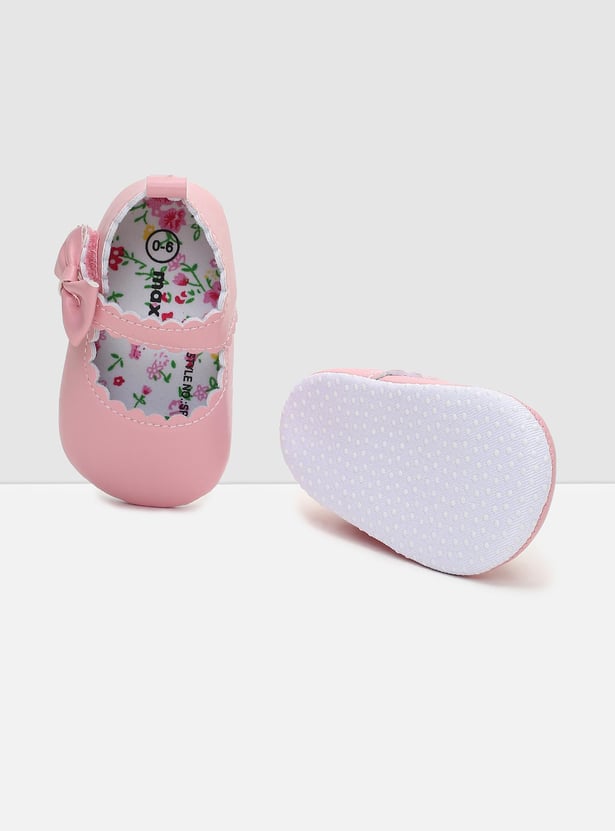 Girls Bow-Detailed Mary Jane Booties