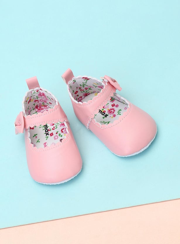 Girls Bow-Detailed Mary Jane Booties