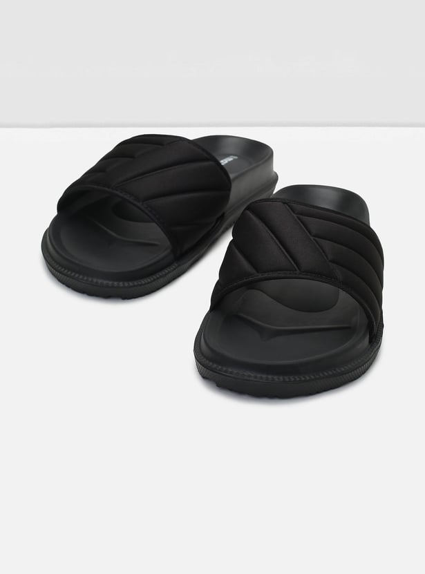 Men Quilted Sliders