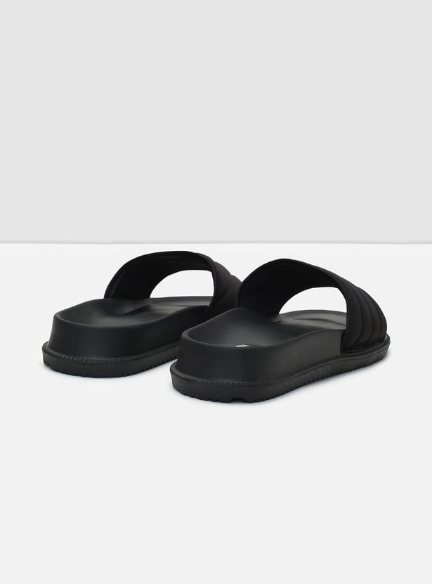 Men Quilted Sliders
