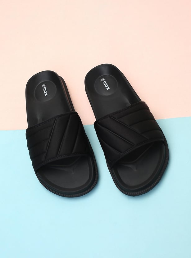 Men Quilted Sliders