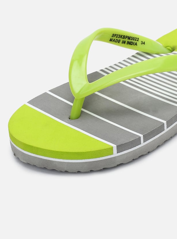 Boys Colourblock V-Strap Slippers