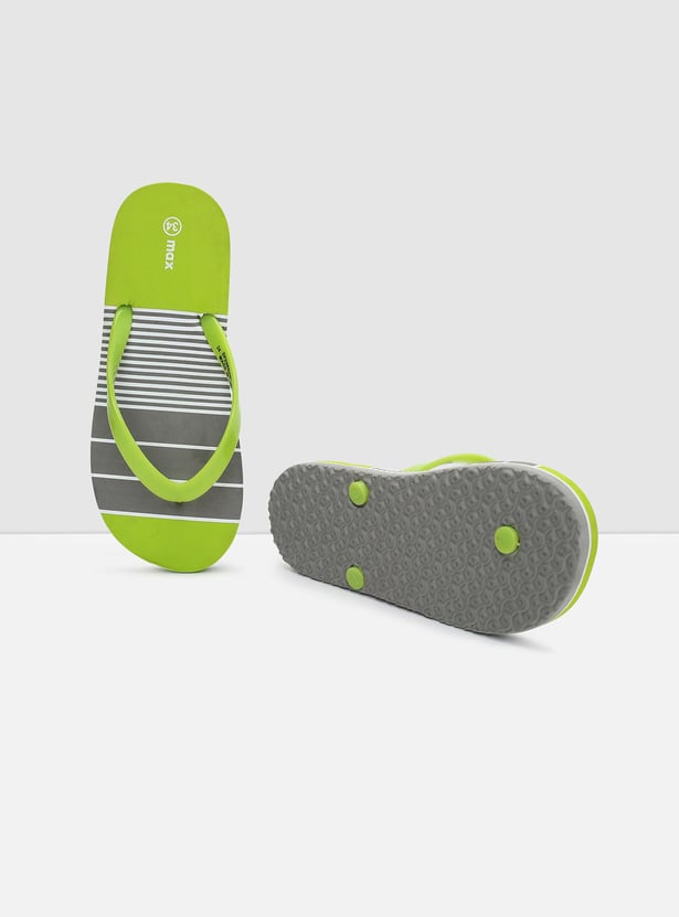 Boys Colourblock V-Strap Slippers