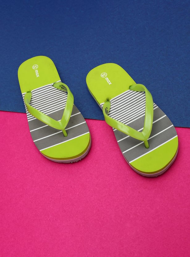 Boys Colourblock V-Strap Slippers