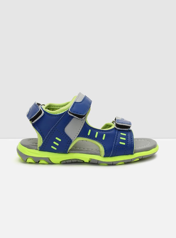 Boys Colourblock Velcro Strap Floaters