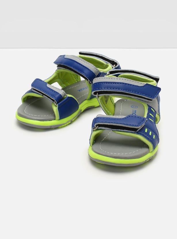 Boys Colourblock Velcro Strap Floaters