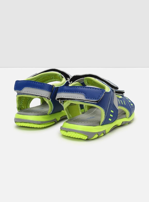 Boys Colourblock Velcro Strap Floaters
