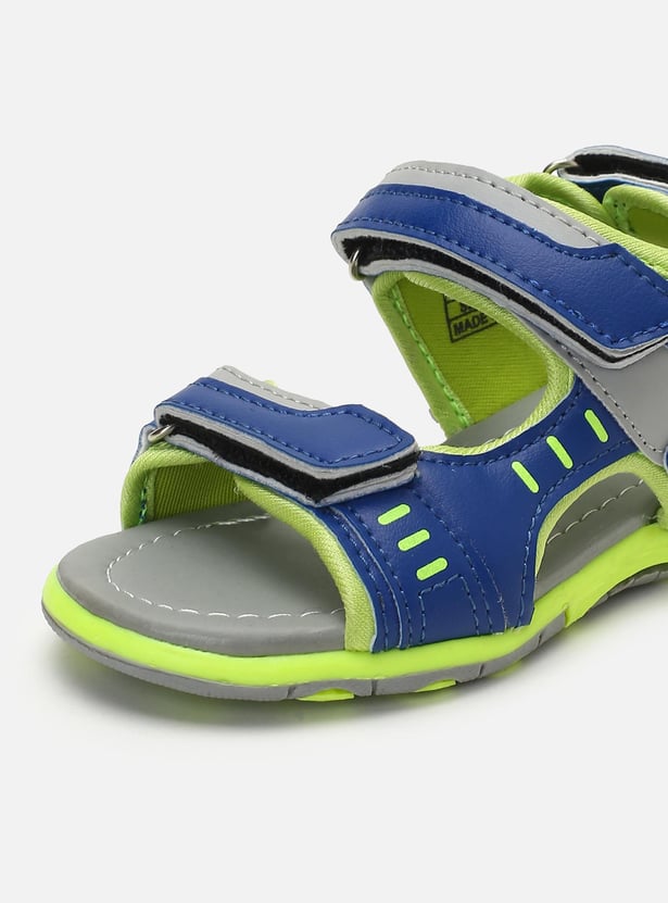 Boys Colourblock Velcro Strap Floaters