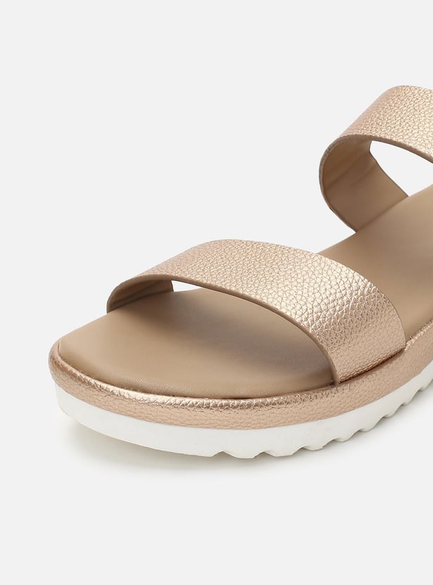 Women Textured Wedge Sandals