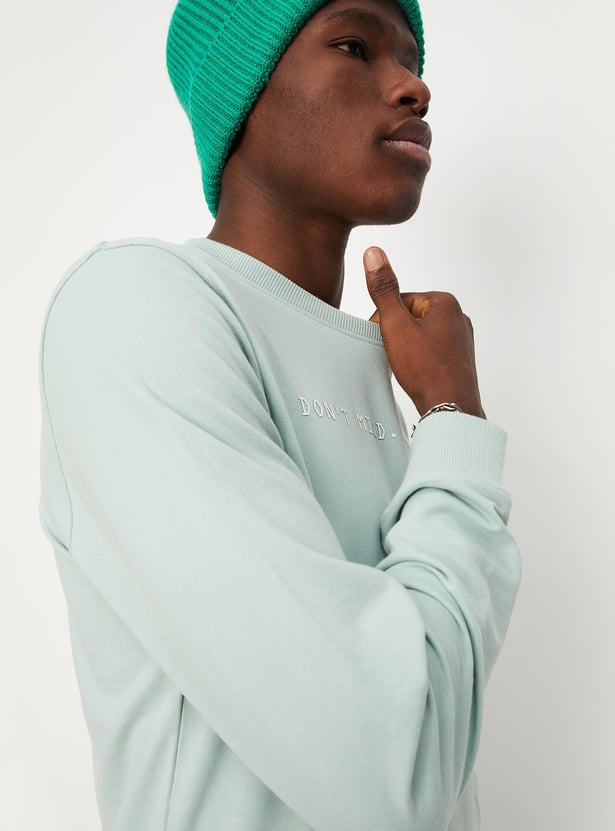 Men Typographic Printed Sweatshirt