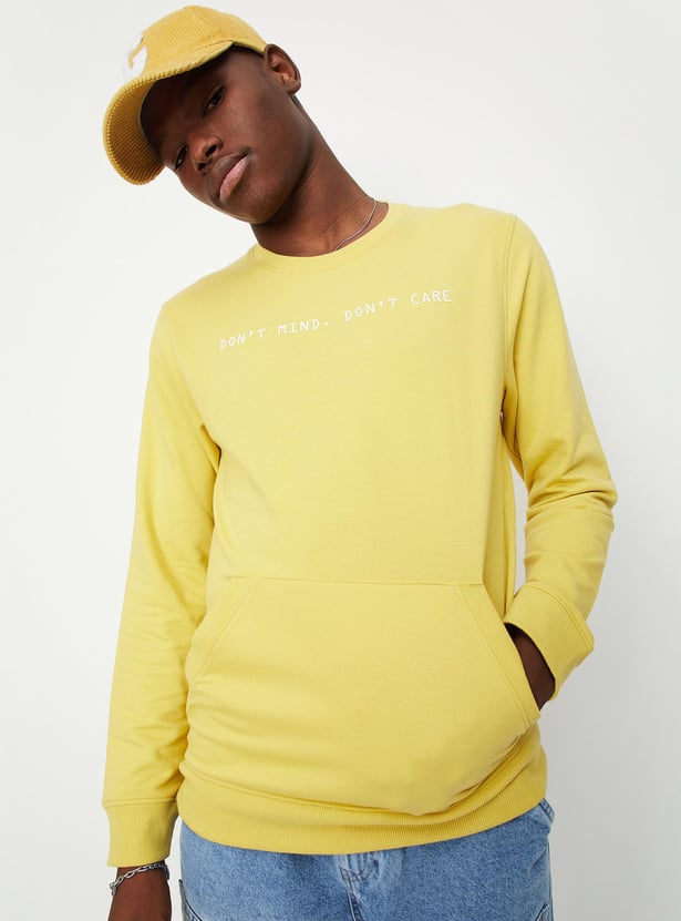 Men Typographic Printed Sweatshirt