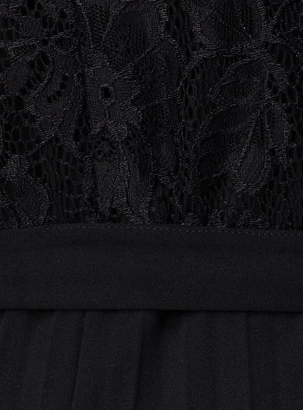 Women Lace Fit and Flare Dress