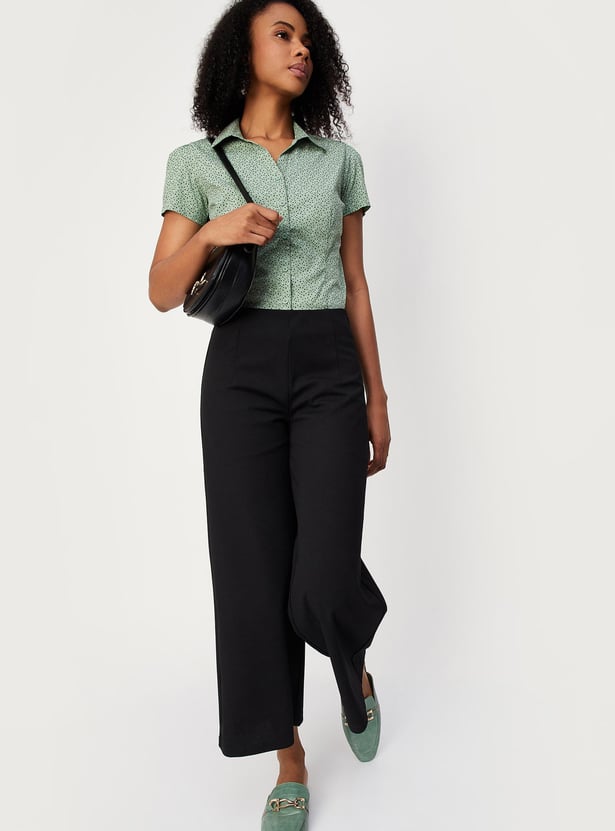 Women Printed Puffed Sleeve Shirt