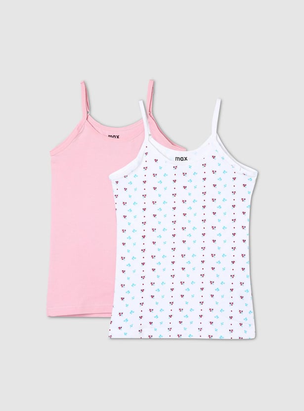 Girls Assorted Camisole - Pack of 2