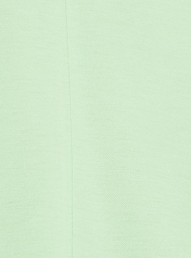 Women Solid Pique Knit Top