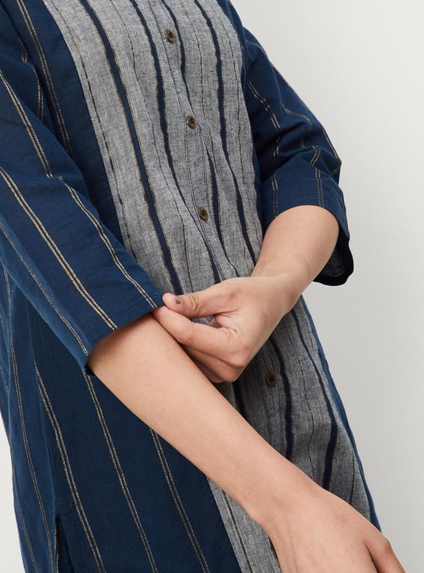 Women Colourblock A-line Kurta