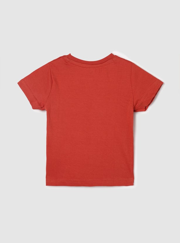 Boys Pure Cotton Graphic Knit T-shirt