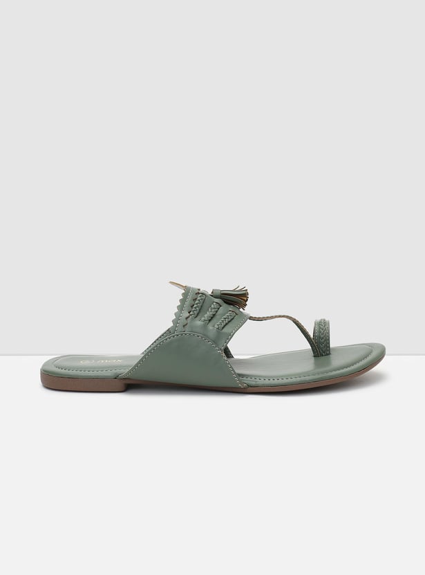 Women Braided Kolhapuri Sandals
